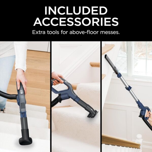 Rotator Pet Pro Lift-Away ADV Upright Vacuum with HEPA Filter, DuoClean PowerFins HairPro and Odor Neutralizer Technology, Pet Hair Pickup, For Carpets & Hardfloors, Dark Grey, LA555