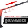 Pismire Winch Versatile 0.5T Folding Truck-Mounted Bed Crane Hoist Lift Pickup with Electric Winch 3500 lb 12V, Painted Steel 1100 lb Pickup 360° Swivel Base