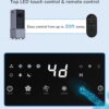 Portable Air Conditioners w/Remote, 4 Modes & 3 Speeds, Waterless Alert System & 2.4-Gal Tank for 20H Cooling, 12H Timer for Auto Off, 3-IN-1 Evaporative Air Cooler for Room Bedroom Home