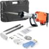 Demolition Jack Hammer, 1350 BPM Concrete Breaker 6pcs Chisels Bit Chipping with Case, 2200W Electric Jackhammer Heavy Duty, Black