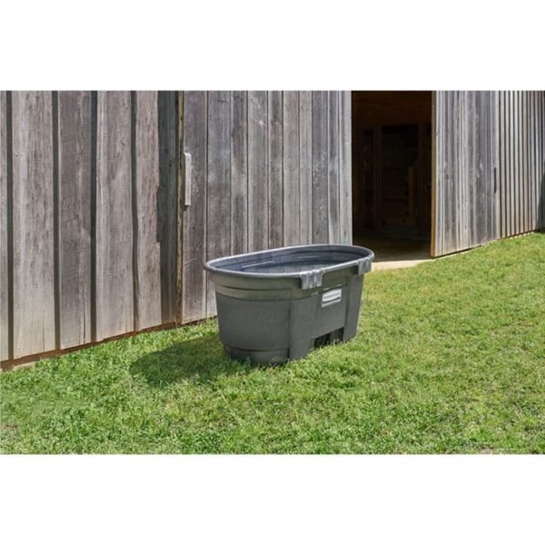 f676ae18c6a24e9f9a0781bc720ee8d2 Rubbermaid Commercial Products Stock Tank, 100-Gallons, Structural Foam, Heavy Duty Container