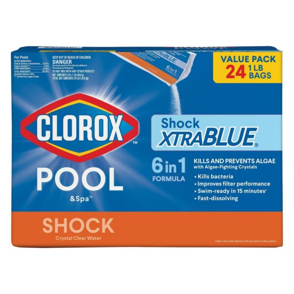 Hot Tub Shock Algaecide Treatment 1lb Bag Case 24 Pack