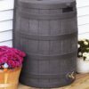 Good Ideas Rain Wizard 50 Gallon Plastic Outdoor Home Rain Barrel Water Storage Collector