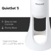 Honeywell HYF260 Quiet Set Whole Room Tower Fan, White
