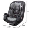 Grow and Go All-in-One Slim Convertible Car Seat, Rear Facing, 5-40 lbs, Forward Facing (30–65 lbs), High Back Booster Seat 40-100 pounds, Aqua Pop