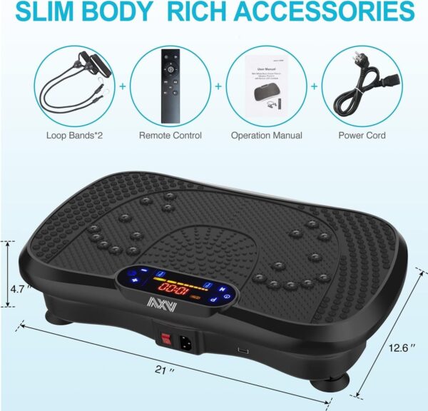 f784ff29ee8d400b80c1887f1f0c0f1e Vibration Plate Fitness Platform Exercise Machine Vibrating Lymphatic Drainage Shaking Full Body Shaker Workout Vibrate Stand Shake Board Sport Gym for Weight Loss Fat Burner for Women Men