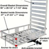 80779 Aluminum Hitch Mount Cargo Carrier with 47′′ Long Ramp, 1 Pack