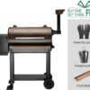 Z GRILLS Wood Pellet Grill Smoker with 552 Cooking Area & Front Shelf for Outdoor BBQ, Smoke, Bake and Roast, 550C