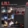 135Amp MIG Welder,110V Flux Core Welder Flux MIG/Lift TIG/Stick 3-in-1 Large LED Digital Display Welding Machine IGBT Inverter Welder FLUX-135PRO