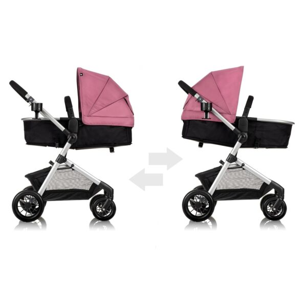 Pivot Modular Travel System with LiteMax Infant Car Seat with Anti-Rebound Bar (Desert Tan)