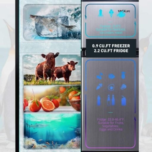 f86d6dcea09248508eece941146189a9 Mini Fridge with Freezer, 3.1 Cu.Ft Small Refrigerator, Compact Refrigerator with LED Light