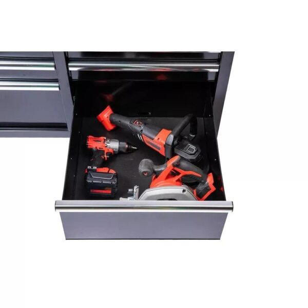 f874af35b9434850ad5d38e716879cfc 46 in W x 24 in D 9Drawer Gloss Black Deep Tool Chest Mobile Workbench