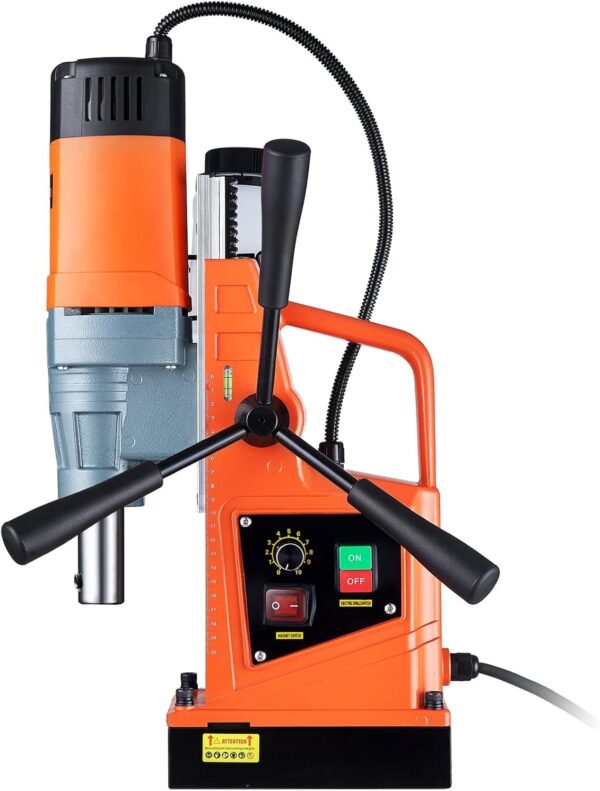 Mag Drill Press, 1550W 2′′ Boring Diameter, 2922lbf Power Magnetic Drill, 500 PRM, 10-Speed, Electric Drilling Machine for Metal Surface, Industrial and Home Improvement