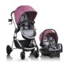Pivot Modular Travel System with LiteMax Infant Car Seat with Anti-Rebound Bar (Desert Tan)