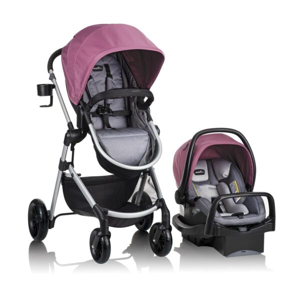 Pivot Modular Travel System with LiteMax Infant Car Seat with Anti-Rebound Bar (Desert Tan)