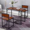 Dining Table With Two Dining Chairs Set
