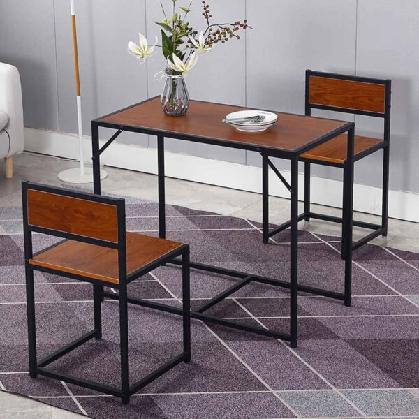 f90283272fe54be493b7322eb8af1b4e Dining Table With Two Dining Chairs Set