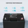 Renogy RBT2425LFP-US 24-Volt 25Ah LiFePO4 Deep Cycle Lithium Battery, Over 2000 Cycles, Backup Power Perfect for Off-Grid