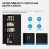 Atripark Metal Storage Cabinet with Lock, 72′′ Lockable Garage Tool Cabinet with Doors