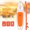 FunWater Inflatable Ultra-Light Stand Up Paddle Board for All Skill Levels with Premium SUP Paddleboard Accessories,Non-Slip Comfort Deck for Youth & Adults