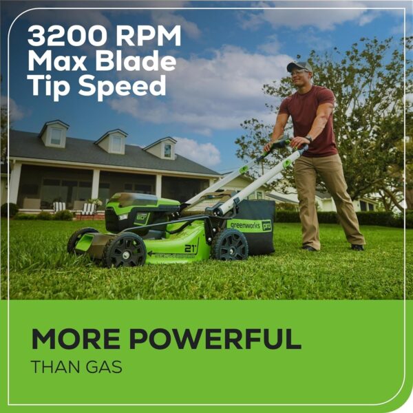 f97a47f0a97046f08de9a6fd8de62a20 60V 21” Cordless (Self-Propelled) Lawn Mower , 2 x 4.0Ah Batteries and Dual Port Rapid Charger