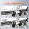 BENTISM Truck Rack 71 x31 Size 800 lbs Capacity Pick up Truck Ladder Truck Bed Rack with Adjustable Tie-downs for Kayak