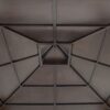 10 ft. x 10 ft. Cedar Framed Gazebo with Steel 2-Tier Hip Roof Hardtop