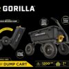 7GCG-NF Heavy-Duty Poly Dump Garden Cart with No-Flat Tires, 7 Cubic Feet, 1200-Pound Capacity, Black, Amazon Exclusive