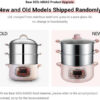 Bear Electric Food Steamer,Stainless Steel Digital Steamer, 3 tier 8L Large Capacity Vegetable Steamer