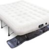 Ivation EZ-Bed (King) Air Mattress with Frame & Rolling Case, Self Inflatable, Blow Up Bed Auto Shut-Off, Comfortable Surface AirBed, Best for Guest, Travel, Vacation, Camping