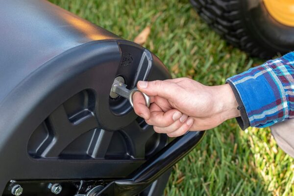 Agri-Fab 45-0604 18′′ x 48′′ Tow Behind Poly Lawn Roller 550 lbs Weight with Water, Poly Drum and Steel Frame, with Plug. Designed for Lawn and Garden Tractors