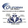 California Air Tools 4620AC 4620AC Ultra Quiet and Oil-Free 2.0 Hp, 4.6 Gal. Aluminum Twin Tank Electric Portable Air Compress