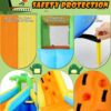 Inflatable Water Slides for Kids 8-in-1 Bounce House Water Park with 450W Blower Climbing Wall, Splash Pool, 2 Water Cannons, Basketball Hoop, Water Slide, Crocodile Sprinkler for Gift Backyard Party