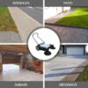 Walk-Behind Outdoor Hand Push Floor Sweeper – 5.25 Gallon Capacity – 25.5′′ Sweeping Width – Sweeps up to 27,900 ft2 / Hour, Grey