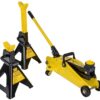 JEGS 79002 Hydraulic Utility Floor Jack & Stands Heavy Gauge Steel Frames
