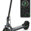 Electric Scooter – 8.5′′ Solid Tires, 350W Motor, Up to 19 MPH and 21-23 Miles Long-Range Portable Foldable Commuting Scooter for Adults with Double Braking System and App