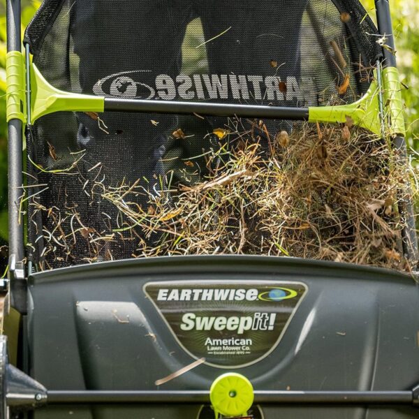 fc0473502ebf49df8fc50bc969ede05e 21-Inch Width Leaf & Grass Push Lawn Sweeper, Black