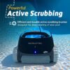 Robotic Pool Vacuum Cleaner All Pools up to 33 FT – Wall Climbing Scrubber Brush