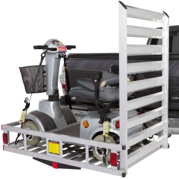 SILVER SPRING WCC-500A 500 lbs. Hitch-Mounted Mobility Scooter Carrier Rack Ramp