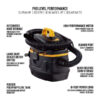 Vacmaster Professional Professional Wet/Dry , 5 Gallon, Beast Series, 5.5 HP 1-7/8 Hose Jobsite Vac (VFB511B0201), Black