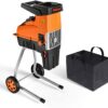 Wood Chipper, 15-Amp Garden Shredder, 60L Collection Bag – Tkws01a