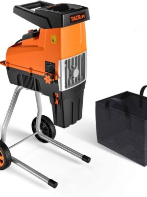 Wood Chipper, 15-Amp Garden Shredder, 60L Collection Bag – Tkws01a