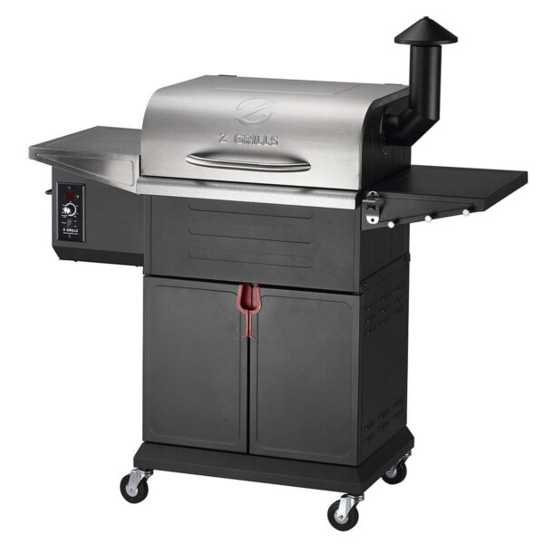fd5fb397ba2c4c2eb2d8ca8e4a61782c ZPG-600D3E 8-in-1 Pellet Grill & Smoker, 572 sq.in., Porcelain-Coated Steel, Smoke Color