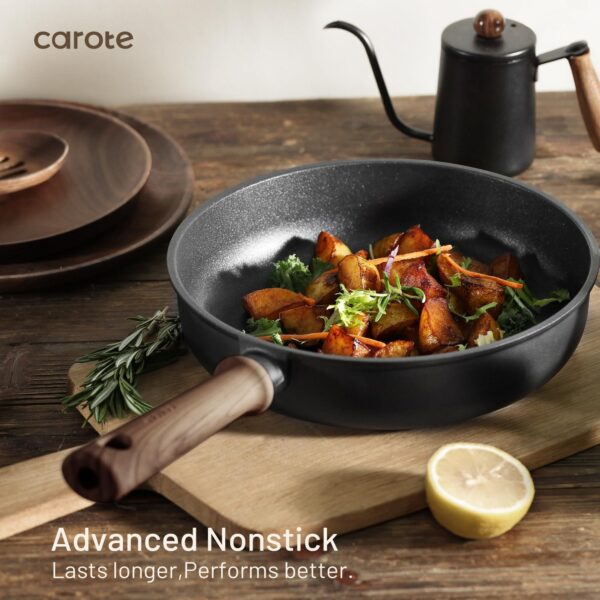 fd806eef3507408fa99c46230f2705ae CAROTE 16pcs Pots and Pans Set Non Stick, Nonstick Kitchen Cookware Sets, Black