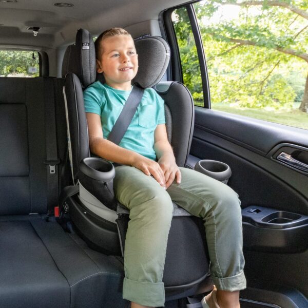 Revolve360 Extend Convertible Car Seat with 360 Degree Rotation, Extended Rear-Facing, Forward-Facing, Booster Mode, and Secure Latch Install, Revere Gray