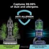 Rotator Pet Pro Lift-Away ADV Upright Vacuum with HEPA Filter, DuoClean PowerFins HairPro and Odor Neutralizer Technology, Pet Hair Pickup, For Carpets & Hardfloors, Dark Grey, LA555