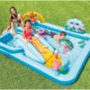 Inflatable Jungle Adventure Play Center – 96′′ x 78′′ x 28′′ – Kiddie Pool for Ages 2 and Up