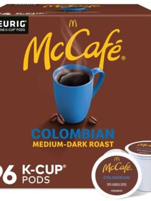 McCafe Colombian, Single Serve Coffee K-Cup Pods, Medium Roast, 96 Count (4 Packs of 24)