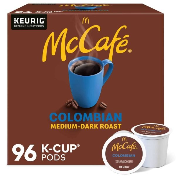 fed72e30bb2d456fbb9bf865f0c11b6a McCafe Colombian, Single Serve Coffee K-Cup Pods, Medium Roast, 96 Count (4 Packs of 24)