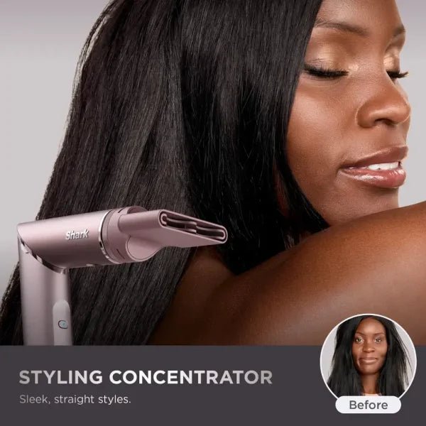 Shark FlexFusion Straight Air + Ceramic Styling Drying System with Scalp Shield Mode Cosmic Blush